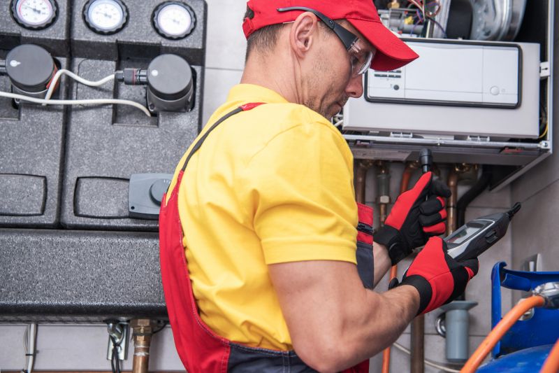 Service Technician Performing Maintenance